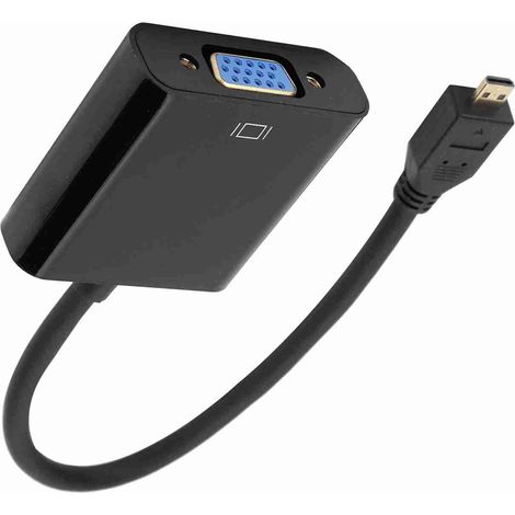 Adaptateur HDMI vers VGA 1080P avec Câble d'Alimentation pour Raspberry Pi 4 et Ordinateur (1/5)