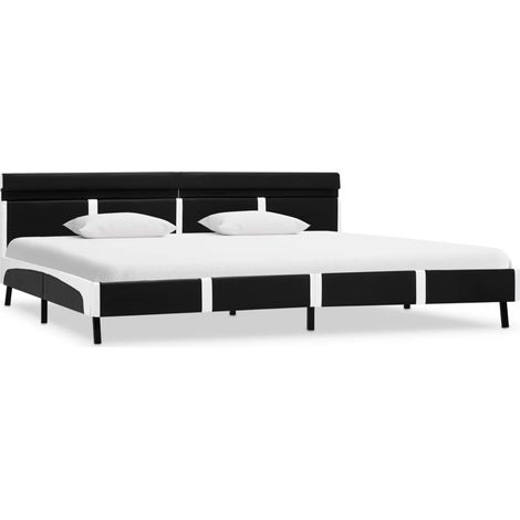 Maison Exclusive - Giroletto con LED Nero in Similpelle 180x200 cm (1/5)