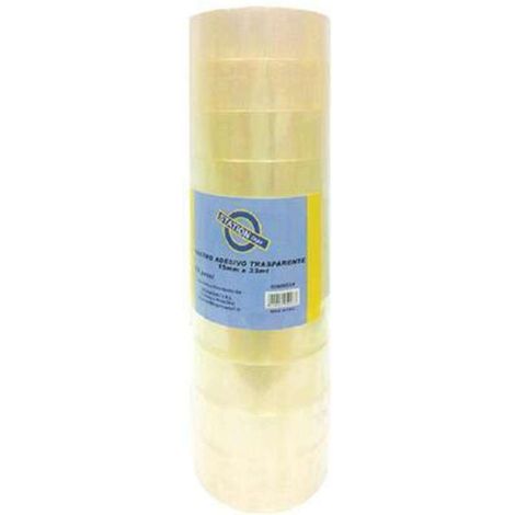 NASTRO ADESIVO 15MM X 33MT 40MICRON TRASPARENTE (10 PEZZI)