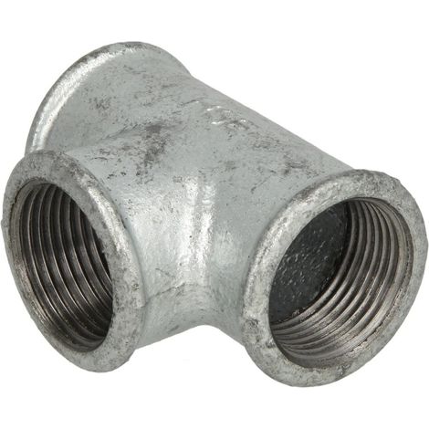 Raccord en fonte malléable té réduit 3/4’’ x 1/2’’ x 3/4’’ FF/FF/FF
