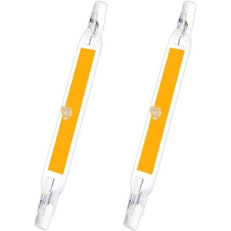 R7S 78mm LED 5W Blanc Chaud 3000K, 500LM, R7S J78 COB LED Linéaire Remplacer Crayon Halogène 40W 50W, Ampoule R7S LED 78mm Sli (1/4)