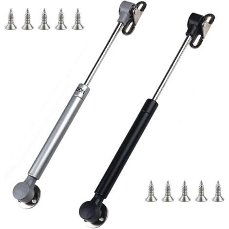 2pcs VéRins à Gaz 100n Verin Porte Cuisine Bras Pneumatique Pour Porte Amortisseurs à Gaz Pour Meubles De Cuisine Bras Pneumatique Porte Cuisine Hydraulique Ressort VéRin à Gaz Amortisseurs Avec Vis