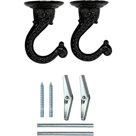 2 ganchos de pared portátiles para plantas colgantes techo et (1/5)