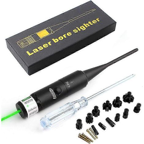 Calibrateur laser en alliage d'aluminium, calibrateur laser à rotation libre, adaptateur réglable à 8 trous pour calibres de 0,177 à 0,50 (1/4)