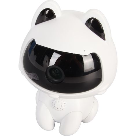 Caméra de Surveillance WiFi Intérieure 1080P avec Vision Nocturne, Détection de Mouvement et Audio Bidirectionnel pour Animaux et Bébés