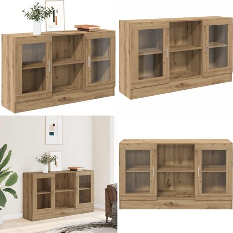 vidaXL Sideboard Artisan-Eiche 120x30,5x70 cm Holzwerkstoff (1/5)