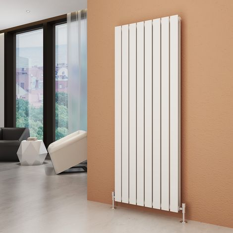 ELEGANT 1600x608mm White Vertical Radiator Double Flat Panel Designer Radiator Central Heating (1/5)
