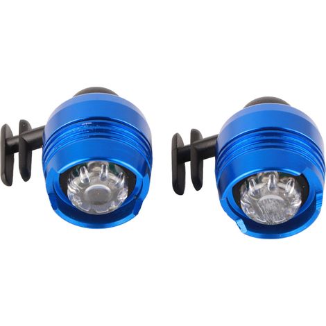 Lot de 2 lampes avant pour chaussures, 3 modes d'éclairage, étanchéité IPX5, alliage d'aluminium léger, phare de chaussure (1/5)
