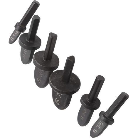 Lot de 6 Rallonge de tuyau de climatiseur, extenseur de tube poignée ronde outil d'extension de tuyau de climatiseur accessoires de perceuse électrique (1/5)