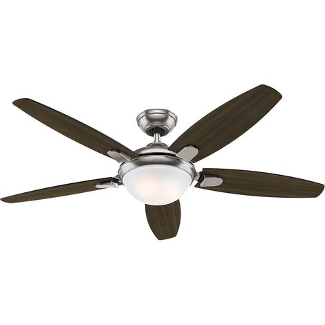 Ceiling Fan Contempo Nickel with Lights & Remote