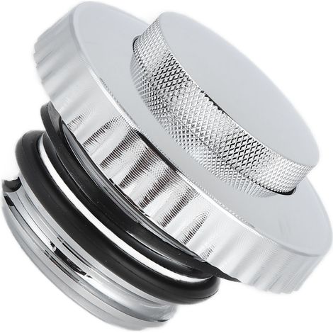 Bouchon de réservoir moto en aluminium, remplacement pour modèles Davidson, filetage horaire, couleur argent (1/5)