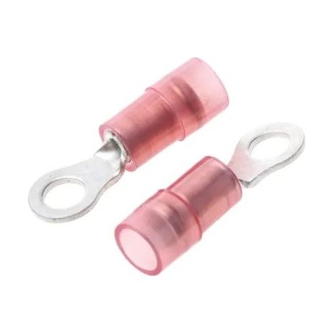 Cosses à œillet RS PRO, Isolée, Rouge, 1.5mm², M3.5, 6.6mm