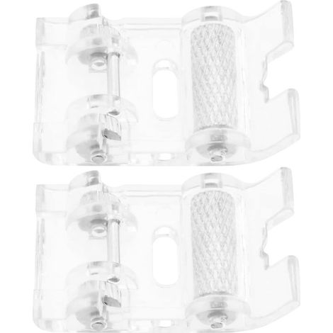 2pcs Pieddebiche à Encliqueter Compatible avec Brother Compatible Pieds à roulettes en Cuir pour Machines à Coudre Domestiques à Tige Basse avec Systèmes à Visser (1/5)