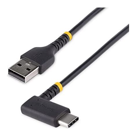 StarTech.com Cable USB-A a USB-C Negro 15 cm Ángulo Recto (1/5)