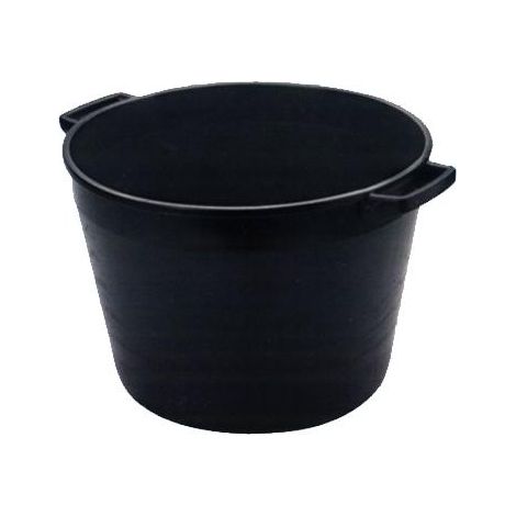 Cassa Vasca Porta Macerie Ics Fondo Tondo Pe Nero Cm 47 H.Cm 33 Litri 40 - 1 Pz