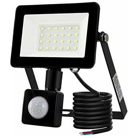 Projecteur LED Extérieur - 20 W - Détecteur De Mouvement - IP66 - Pour Jardin Terrasse Cour - 1 Pièce