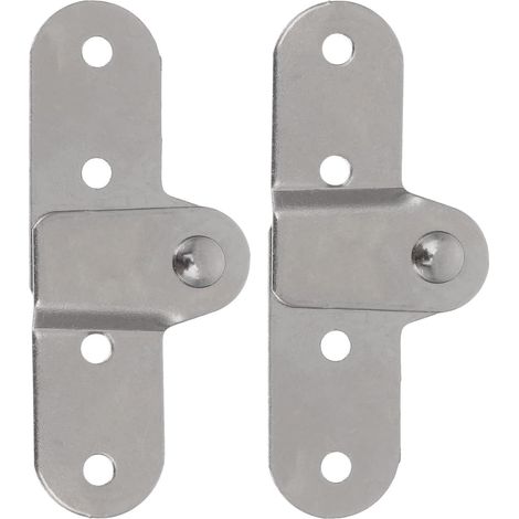 Charnière D’Échelle De Grenier Pliante Kit De Remplacement Pour Escabeau Pièces D’Échelle Rabattable Charnière De Rechange Pour Installation Facile Lot De 2 (1/5)
