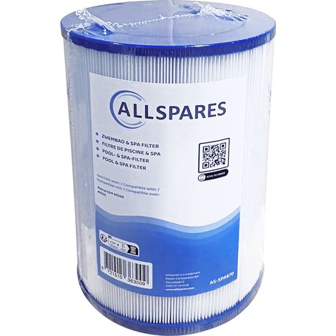 Spa Waterfilter geschikt voor Monarch Spa Sud / MS50 (1/4)