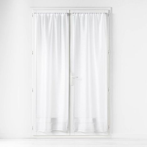 Paire de Voilages "Lisséa" 70x200cm Blanc (1/3)