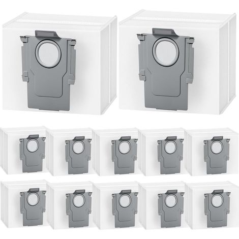 Lot de 12 sacs à poussière compatibles avec aspirateurs robots Roborock S8 S7 Q5 Q7 Q8 et G10S (1/5)