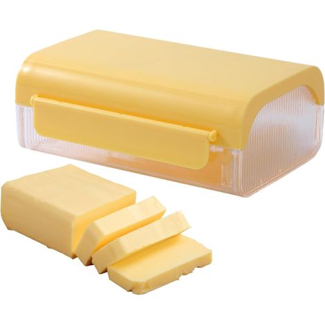 Récipient à beurre – avec planche à découper, garde le beurre frais, récipient à beurre de comptoir Support à fromage – idéal pour les banquets, les réunions, les planches de fromages, la pré-cuisine, (1/5)