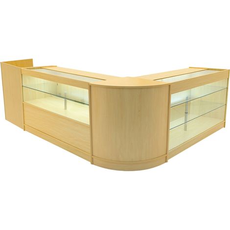 Vega LED Shop Counter Set K1500, C1500, TB60 & CM60 - Maple