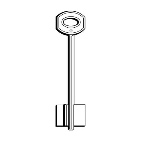 CHIAVE DOPPIA MAPPA JUWEL JW90 SILCA - OTTONE NICHELATO- 5 pezzi
