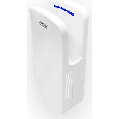 Asciugamani Elettrico con Fotocellula 1100W Vama Stream Dry UV NF Acciaio Nero Opaco (1/2)