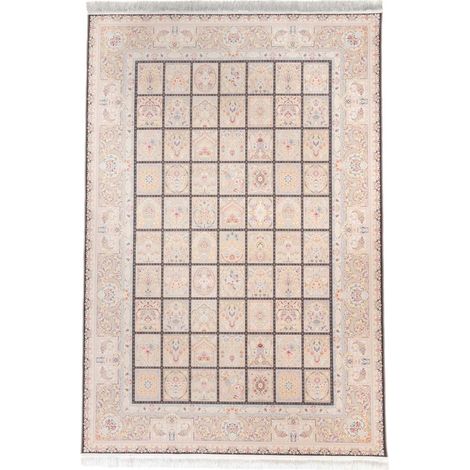 Tapis persan Afarinesh  - 150x100cm, Rectangular - 100% Acrylique - Tissé - Beige