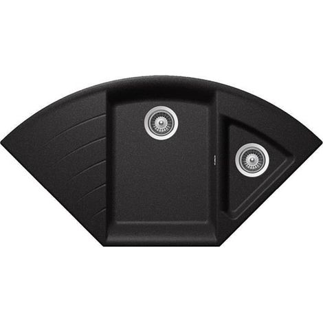 Schock Einbauspüle Cristadur Lotus C-150 A Stone STO Exzenterbedienung (1/3)