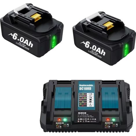 Batterie Lithium-Ion, Capacité 6000mAh, Tension 18V (1/2)
