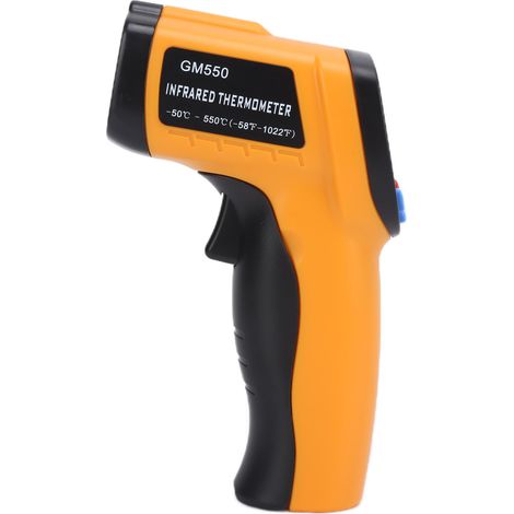 GM550 LCD-Industrie-Digitalthermometer mit Infrarot-Zielvorrichtung, hoher Genauigkeit und großem Messbereich für Temperaturmessungen (1/5)