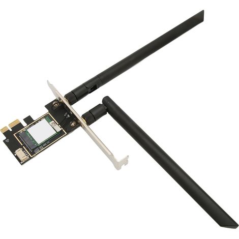 Carte réseau sans fil tri-bande haut débit Bluetooth 5.2 WiFi pour PC de bureau AX210 (sans boîtier) (1/5)