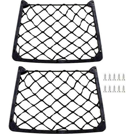 Organisateur de coffre arrière de voiture, filet de rangement en maille, pochette de rangement pour sièges, magazines, cartes et articles de toilette.