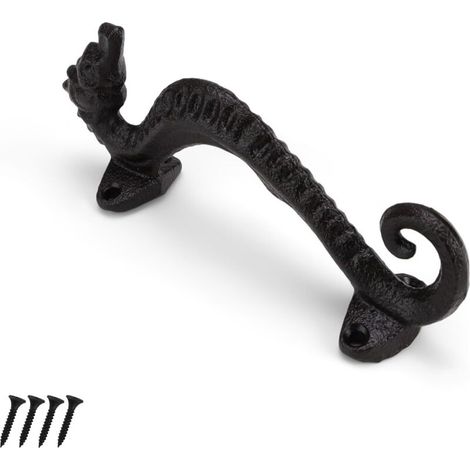 Maniglia per porta scorrevole, maniglia per porta da fienile 17 x 4 x 6,5 cm, maniglia per porta scorrevole con viti, per ante di mobili, armadi, ecc.