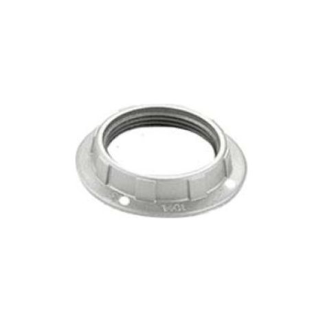 Ghiera filettata fai attacco e27 50x11 mm argento - 0231/arg (1/2)