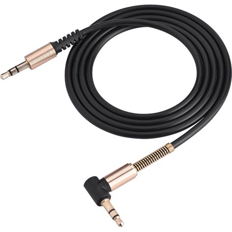 Câble auxiliaire 3,5 mm mâle-mâle en forme de L ou de I pour haut-parleur ou casque (1/5)