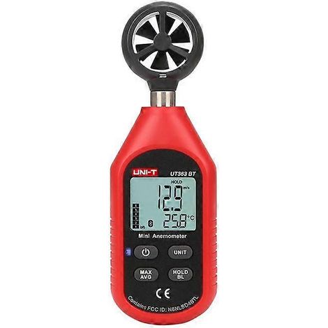 Anémomètre numérique, indicateur dynamique UNI-T UT363BT (12 niveaux) (1/2)