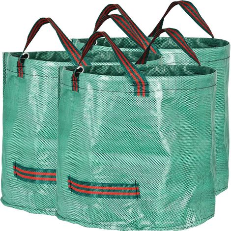 3pcs Sacs de Jardin 60L indéchirables--16 gallons,45x38cm (1/4)