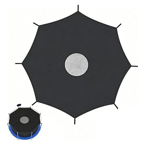 Trampoline Edge Cover 305 cm 8 Bars, Trampoline Net 305 8 Bars, UV Resistant, Waterproof, Sun Protection (1/5)