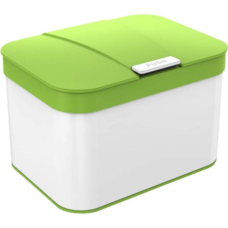 Poubelle de cuisine avec couvercle, bac à déchets hygiénique en plastique, 50 litres (25 x 18,8 x 17 cm) (1/5)