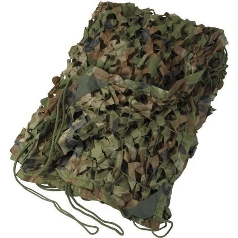 Filet de camouflage - Militaire - 2x3 m - Imperméable - Léger - Résistant à la moisissure (1/3)