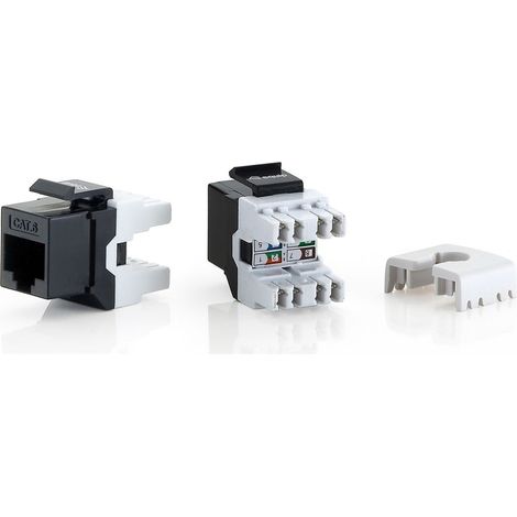 Conectores equip Keystone Cat.6 construcción plana cableado