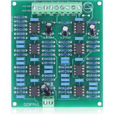 Module de préampli préamplificateur 3 canaux NE5532, sortie de basse réglable, aigus et médiums (1/5)