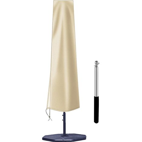 Housse de Parasol Étanche - 183x25x35cm - Avec Bâton - Anti-UV - Housse Parasol - Pour Parasol Droit - Résistant au Soleil & à la Poussière - Tissu Oxford (1/5)