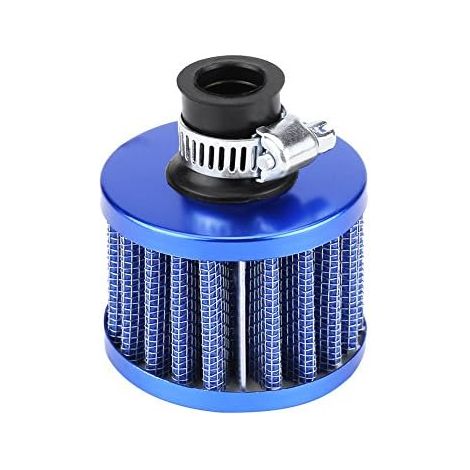 Filtre à Air, Keenso 12mm Kit de Filtre d'Admission d'Air Entrée d'Air Froid Universel en Forme de Champignon pour les Véhicules (Blue) (1/5)