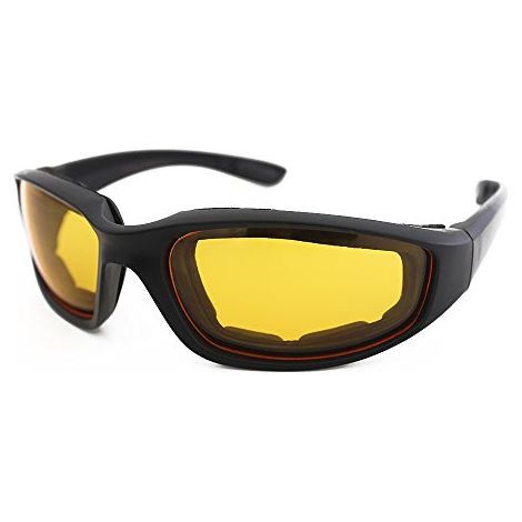 Lunettes de protection pour la moto (lot de plusieurs) avec protection UV400 et conception coupe-vent, verres anti-poussière et résistants aux impacts, pour le vélo, la moto et les activités de plein (1/5)