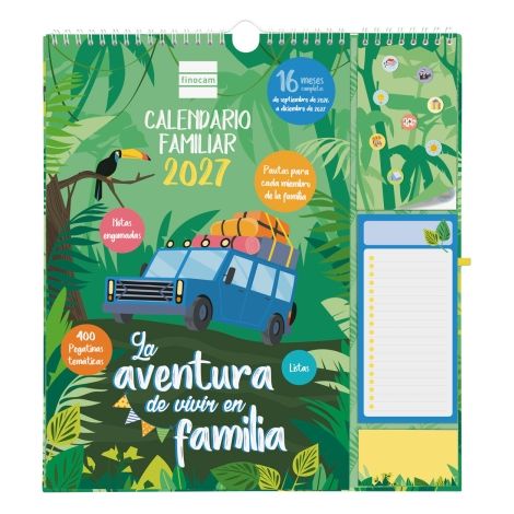 El Finocam Sep Calendario de Pared es la herramienta perfecta para mantenerte organizado durante 16 meses, desde septiembre de 2026 hasta diciembre de