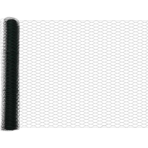 Maison Exclusive - Hexagonzaun Grün 1 x 10 m PVC