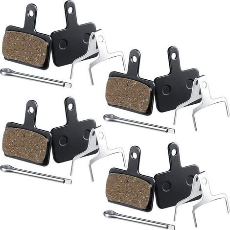 Plaquettes de frein vélo - Compatible Shimano Deore BR-M575/M525/M515 - Résine sans amiante - Silencieuses - Lot 4 paires (1/5)